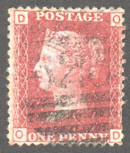 Great Britain Scott 33 Used Plate 74 - OD - Click Image to Close